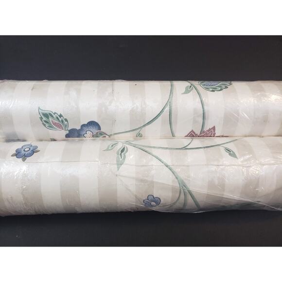 (JL) VTG Silk Showcase Wallcovering Solid Vinyl Wallpaper 56214 B Lot of 2 - Picture 3 of 6